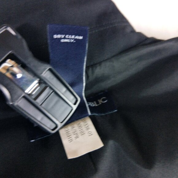 Banana Republic Stretch Womens Size 0 Wool Blend 2 Btn Black Suit Blazer Jacket - Picture 11 of 13